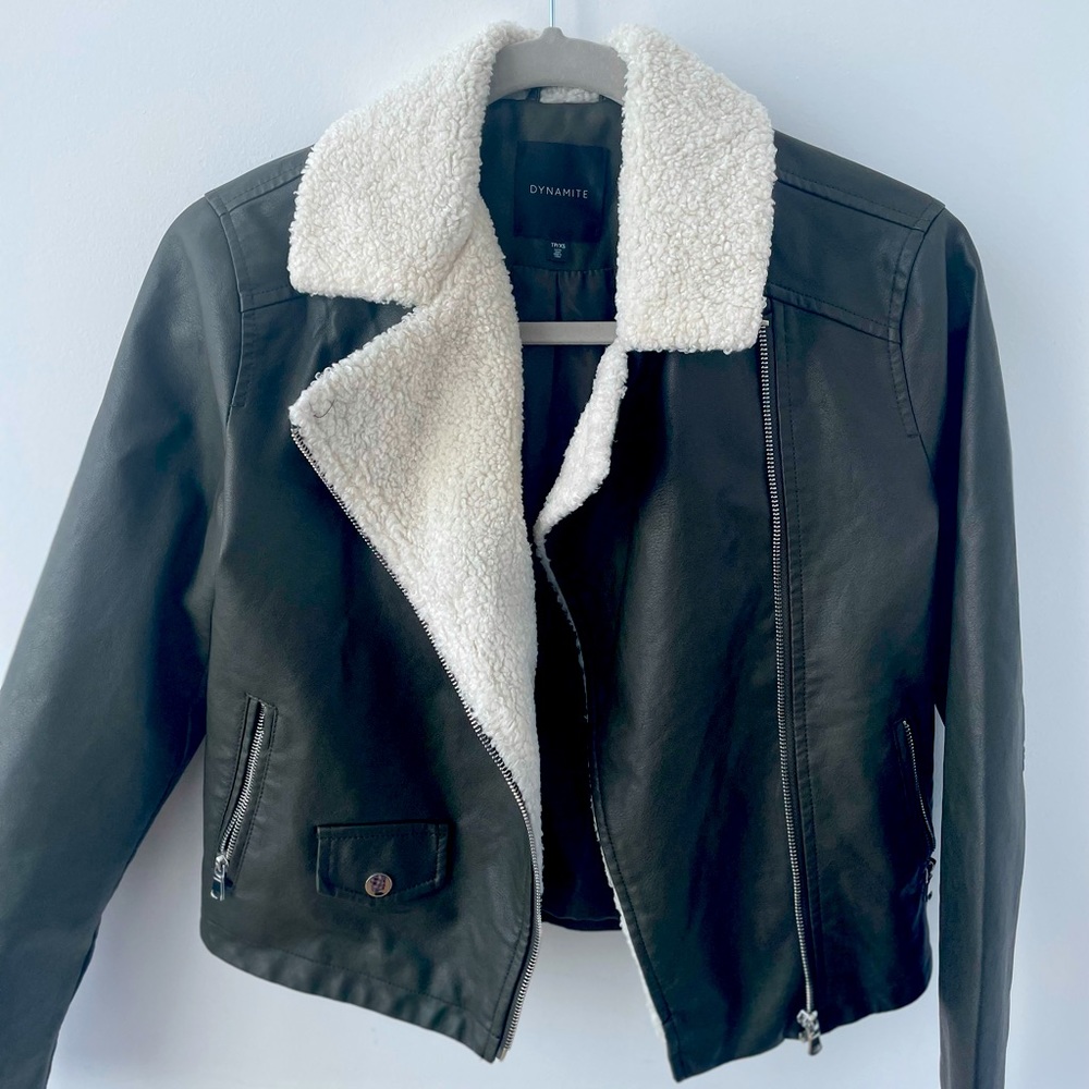 Brand New Dynamite Faux Leather Jacket